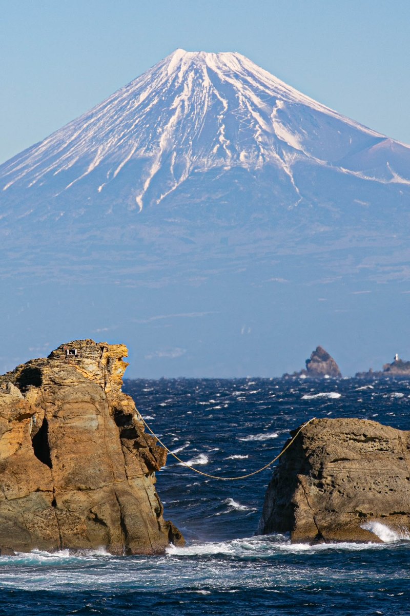 本日の富士山　-雲見海水浴より-