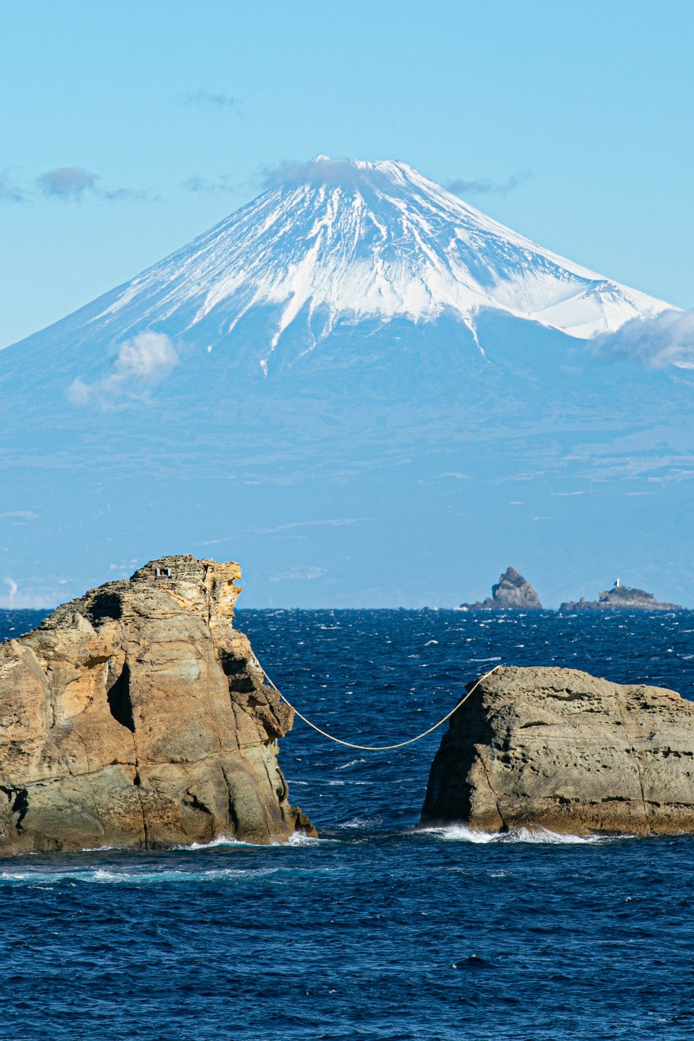 本日の富士山　-雲見海岸より-
