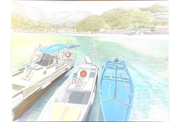 田邉　和正さんの作品「岩地海岸の初夏」